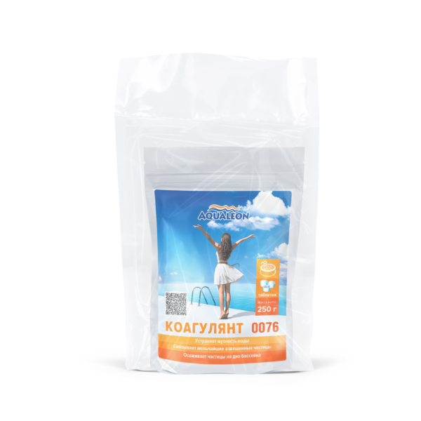 Коагулянт (бассейн без мутности) - в таблетках 25г (Пакет с zip - lock 0.25 кг)