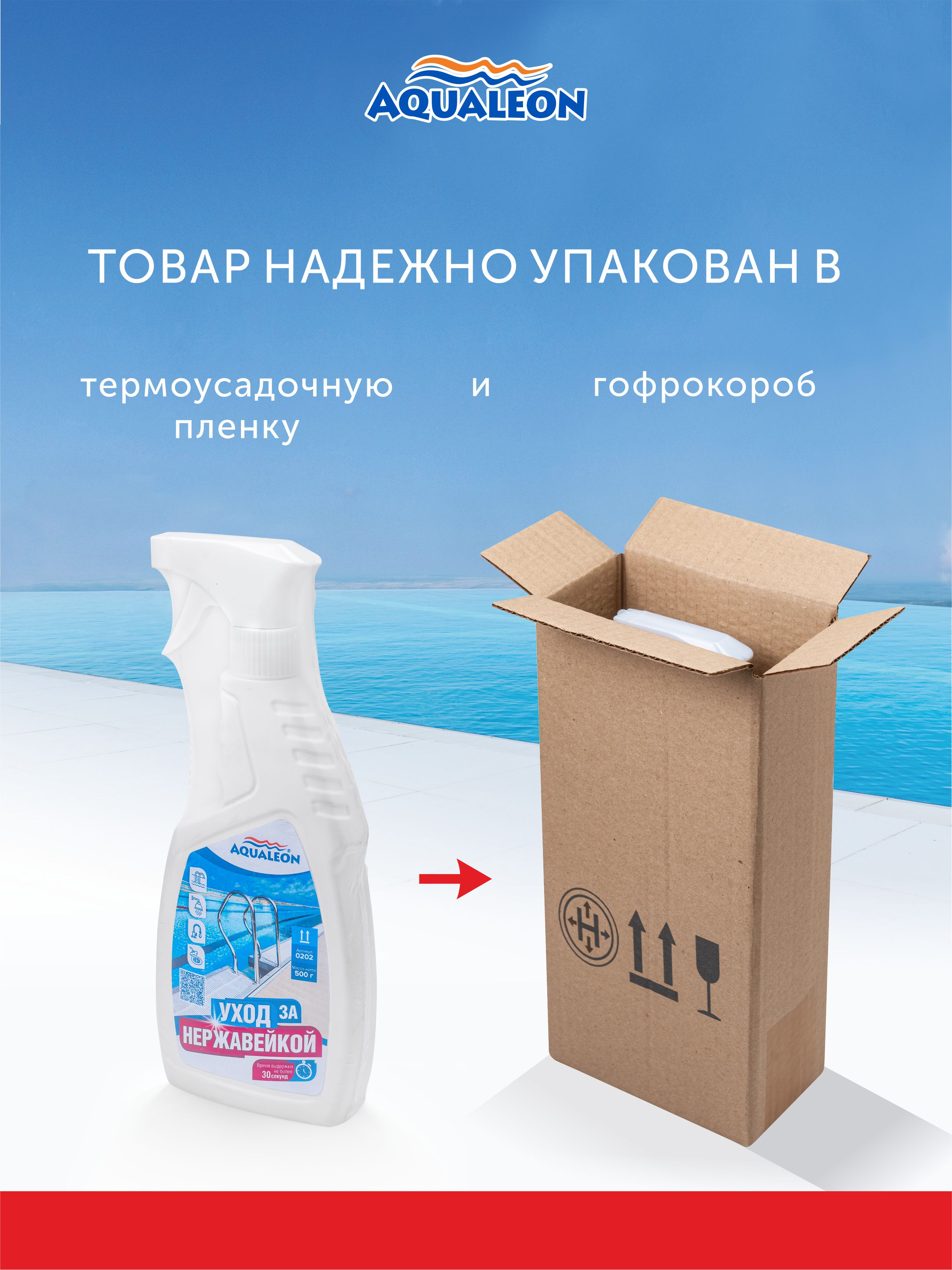 Уход за нержавейкой - чистящее средство (кислотное, гелеобразное) (Флакон 0,5 кг триггер)