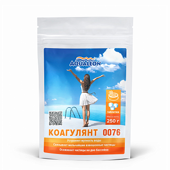 Коагулянт (бассейн без мутности) - в таблетках 25г (Пакет с zip - lock 0.25 кг)